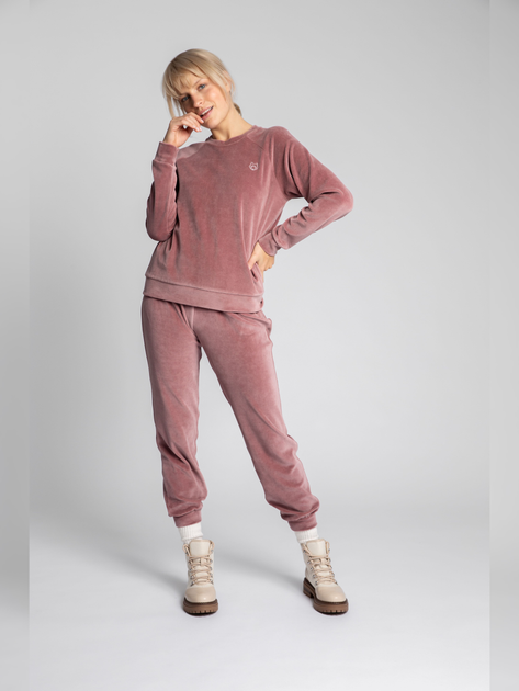 Bluza damska bez kaptura welurowa LaLupa LA011 381168 M Różowa (5903887606493) - obraz 3