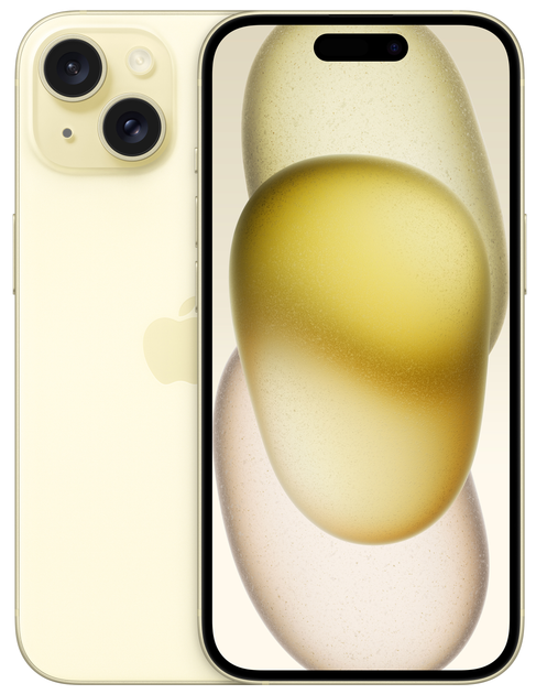 Мобильный телефон Apple iPhone 15 256GB Yellow (MTP83RX/A) - изображение 1