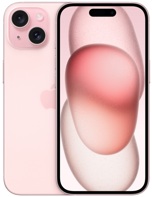 Мобильный телефон Apple iPhone 15 128GB Pink (MTP13RX/A) - изображение 1