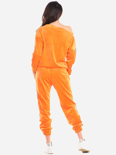 Bluza damska bez kaptura welurowa Awama A408 1132531 L/XL Pomarańczowa (5902360548633) - obraz 7