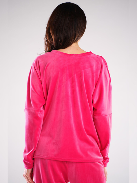 Bluza damska bez kaptura welurowa Awama A417 1132569 One Size Różowa (5902360554849) - obraz 2