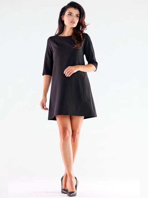 Sukienka trapezowa damska Awama A521 1220719 S Czarna (5902360573819) - obraz 3