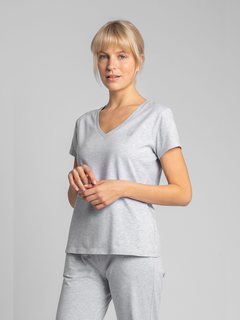 Піжамна футболка LaLupa LA014 381185 XL Light Grey (5903887607261) - зображення 1