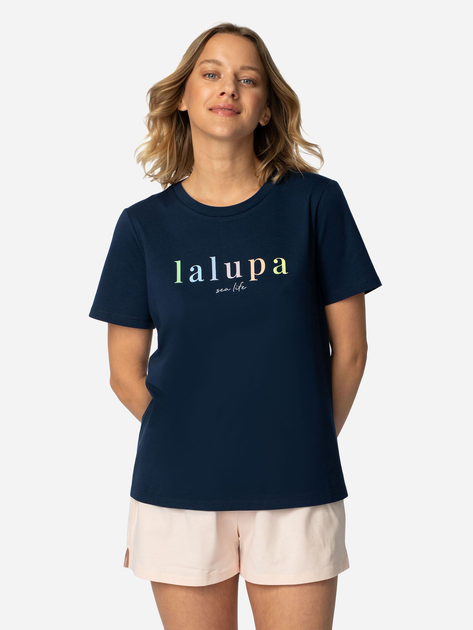 Піжамна футболка LaLupa LA109 1223038 L Navy Blue (5903887675550) - зображення 1