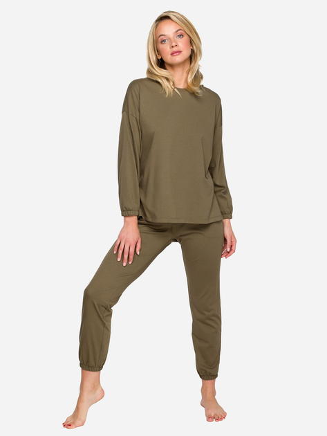 Піжамний лонгслів LaLupa LA122 1223090 L-XL Khaki (5903887689878) - зображення 2