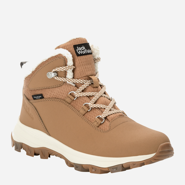 Жіночі зимові черевики низькі Jack Wolfskin Everquest Texapore Mid W 4053581-5601 42 (8UK) 26.3 см Світло-коричневі (4064993835960) - зображення 2