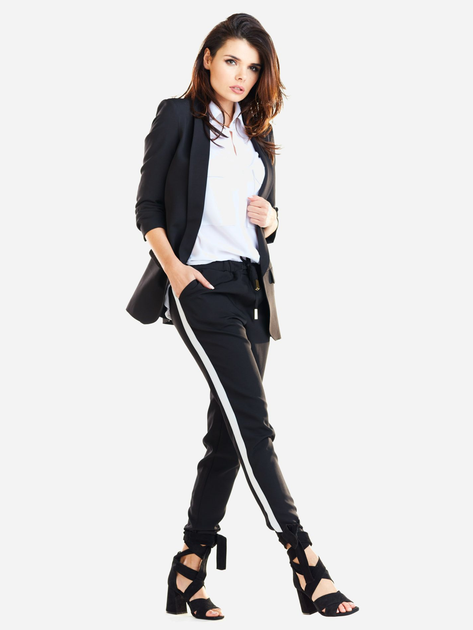 Spodnie slim fit damskie Awama A270 119478 L Czarne (5902360537040) - obraz 3