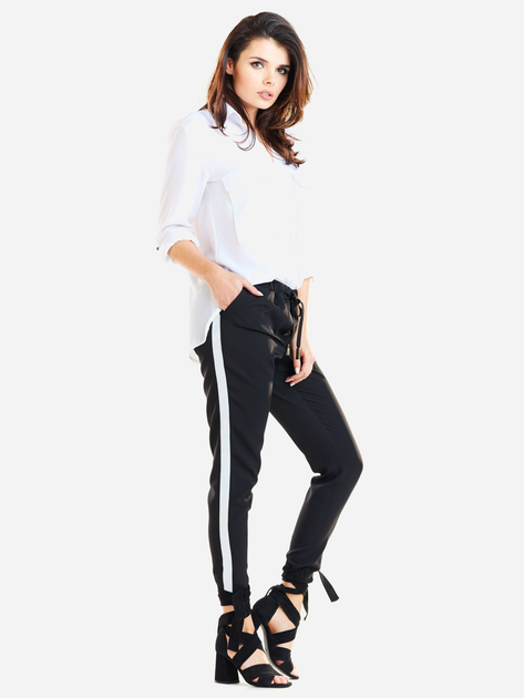 Spodnie slim fit damskie Awama A270 119478 L Czarne (5902360537040) - obraz 9