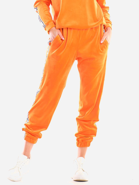 Spodnie dresowe damskie Awama A409 1132534 L/XL Pomarańczowe (5902360552128) - obraz 1