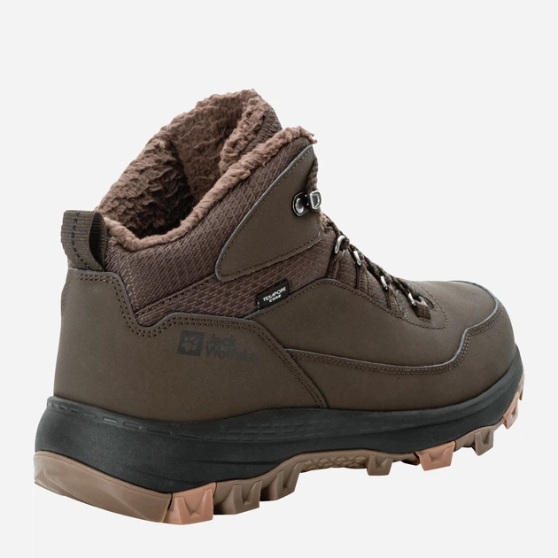 Zimowe buty trekkingowe męskie niskie Jack Wolfskin Everquest Texapore Mid M 4053611-5719 44 (9.5UK) 27.2 cm Ciemnobrązowe (4064993836738) - obraz 4