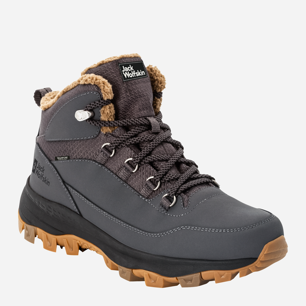 Чоловічі зимові черевики Jack Wolfskin Everquest Texapore Mid M 4053611-6326 42 (8UK) 25.9 см Темно-сірі (4064993582451) - зображення 2