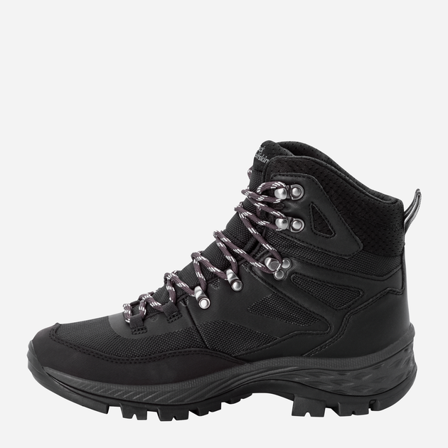 Чоловічі черевики для трекінгу Jack Wolfskin Rebellion Guide Texapore Mid M 4053791-6000 47.5 (12.5UK) 29.7 см Чорні (4064993488487) - зображення 3