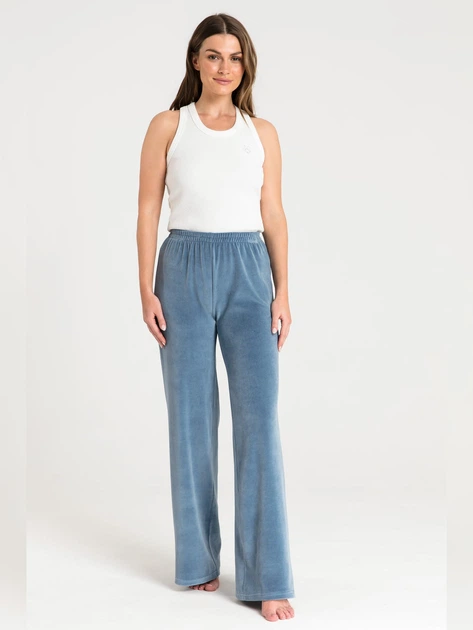 Spodnie od piżamy damskie LaLupa LA086 1104421 M Niebieskie (5903887649247) - obraz 3