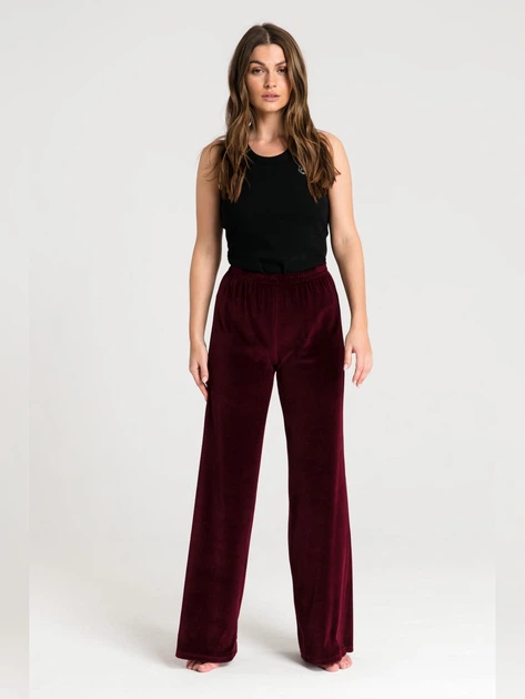 Піжамні штани жіночі LaLupa LA086 1104424 S Бордові (5903887649100) - зображення 3