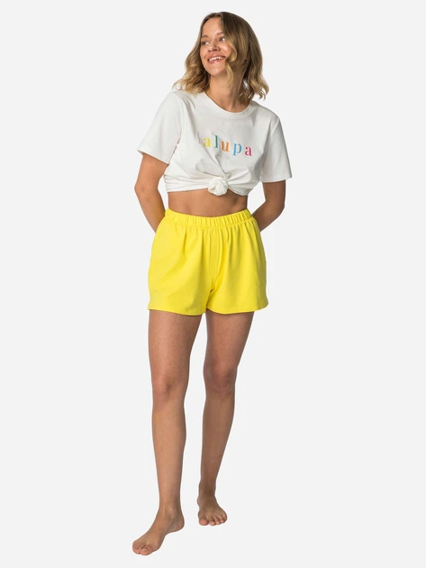 Піжамні шорти жіночі LaLupa LA110 1223045 M Жовті (5903887675918) - зображення 3