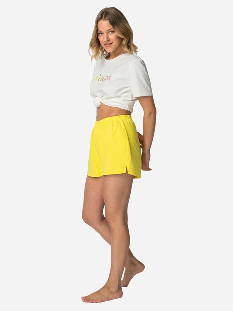 Szorty piżamowe damskie LaLupa LA110 1223045 L Żółte (5903887675901) - obraz 4