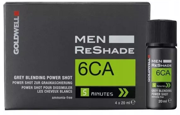 Фарба для чоловіків Goldwell Men ReShade 6CA Power Shot 4x20 мл (4021609140078) - зображення 1