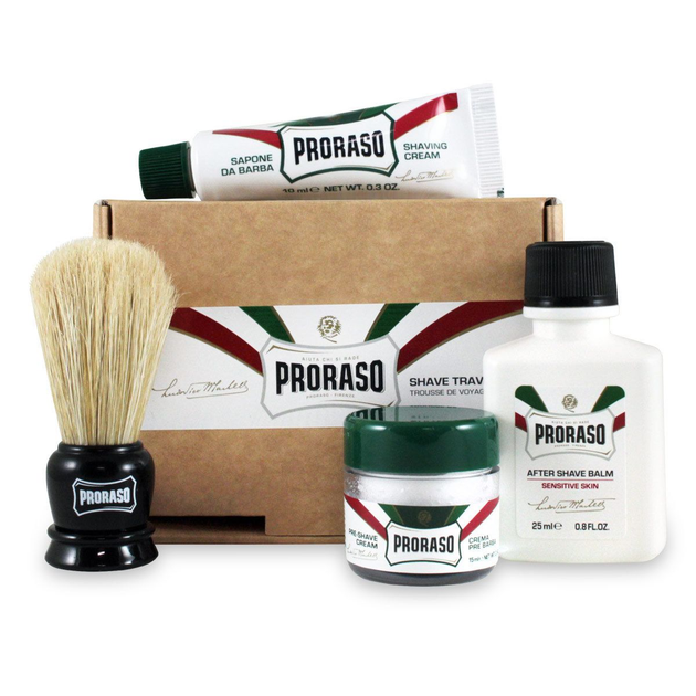 Дорожный набор для бритья Proraso Shave Travel Kit (cr/15 ml + sh/cr/10 ...