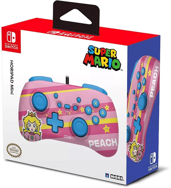 Геймпад Hori HoriPad Mini Super Mario Series - Peach для Nintendo Switch (810050910842) - зображення 5