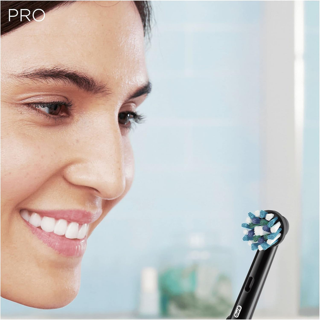Електрична зубна щітка Oral-B Pro1 750 Cross Action Black/White (4210201319290) - зображення 6