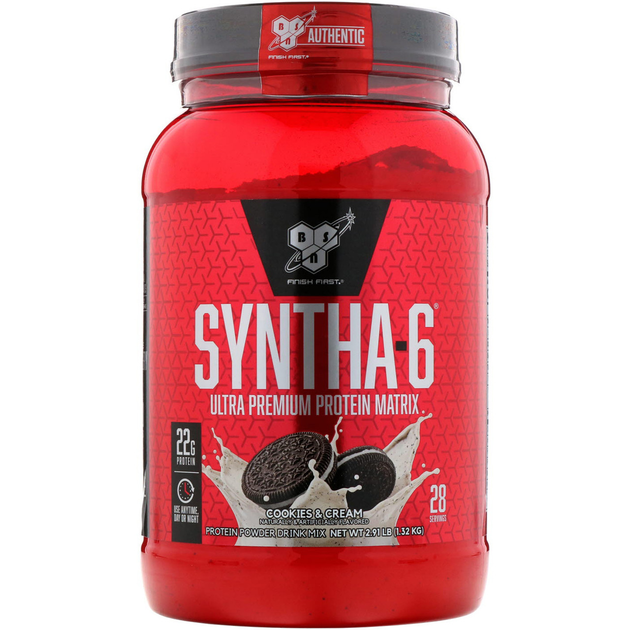 Комплексный протеин BSN Syntha-6 1,32 печенье с кремом – фото, отзывы ...