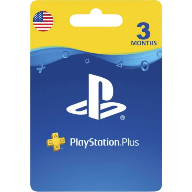 PSN Card 3 Month | PlayStation Plus USA (ключ активації) - изображение 1