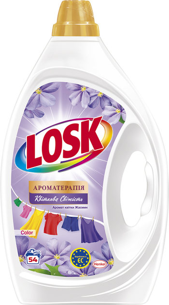 Гель для прання Losk Колір Ароматерапія Ефірні масла та аромат квітки ...