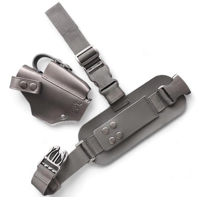 Кобура для Glock 19 набедренная чёрная (GL19004) - изображение 1