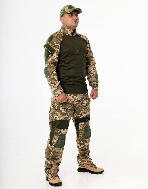 Військова тактична форма Піксель з наколінниками, літня військова форма ЗСУ ріп стоп, літній армійський костюм демісезонний ЗСУ 56 - зображення 1