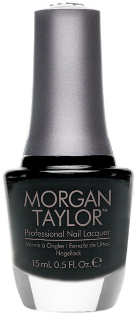 Lakier do paznokci Morgan Taylor Professional Nail Lacquer Black Shadow 15 ml (813323025694) - obraz 1