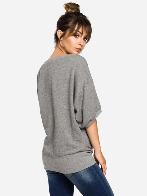Bluza damska bez kaptura BeWear B048 86932 L-XL Szara (5902041193084) - obraz 2