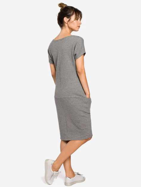Плаття жіноче BeWear B050 86940 L Сіре (5902041193411) - зображення 2