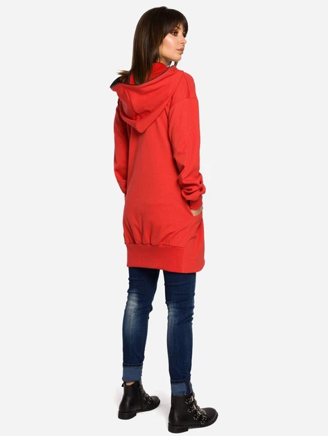 Толстовка на блискавці з капюшоном жіноча BeWear B054 86954 L-XL Червона (5903068402722) - зображення 5