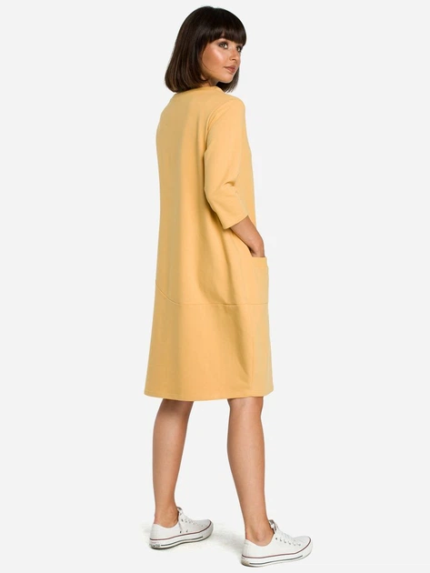 Sukienka tunika damska BeWear B083 87069 2XL Żółta (5903068416996) - obraz 2