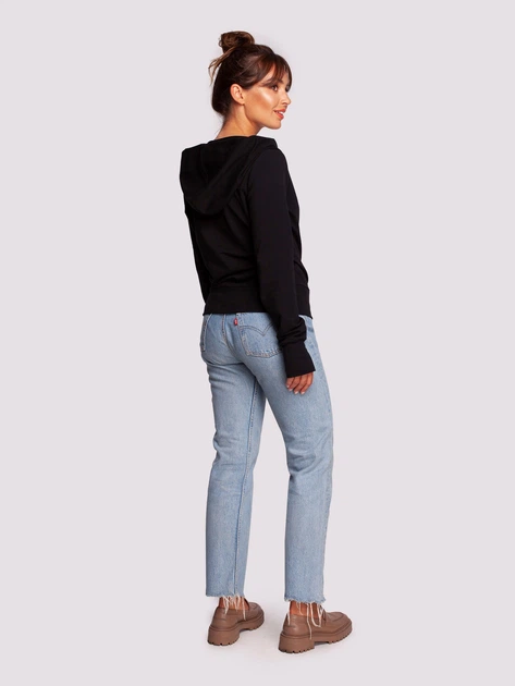 Bluza damska z kapturem elegancka BeWear B246 1197440 L Czarna (5903887678971) - obraz 5