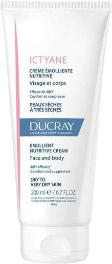 Krem do skóry Ducray Ictyane Nourishing Emollient Cream 200 ml (3282770204285) - obraz 1