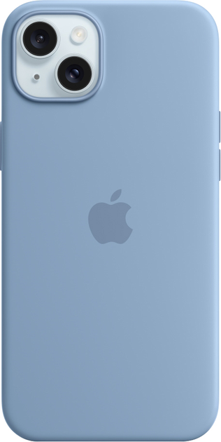 Акція на Панель Apple MagSafe Silicone Case для Apple iPhone 15 Plus Winter Blue (MT193ZM/A) від Rozetka