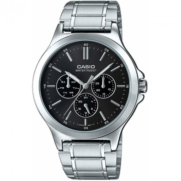 Мужские наручные часы CASIO MTP-V300D-1AUDF Серебро\черный экран – фото ...