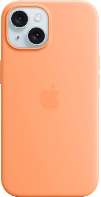 Акция на Панель Apple MagSafe Silicone Case для Apple iPhone 15 Orange Sorbet (MT0W3ZM/A) от Rozetka