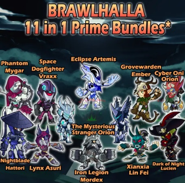 🔑 Brawlhalla: The Mysterious Stranger Bundle 🔑