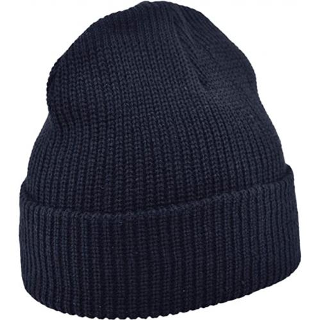 Шапка акрилова грубої в'язки Beanie Cap Sturm Mil-Tec Dark Navy (Темно-синій) - зображення 2