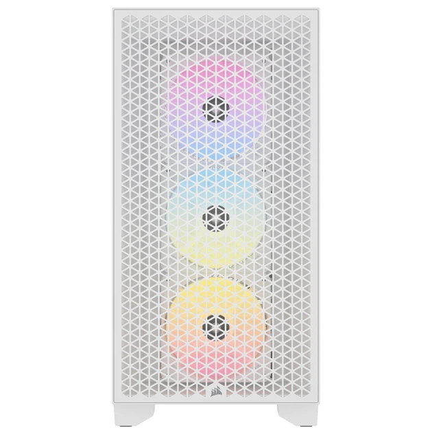 Корпус Corsair 3000D RGB AirFlow Tempered Glass White (CC-9011256-WW) - зображення 2