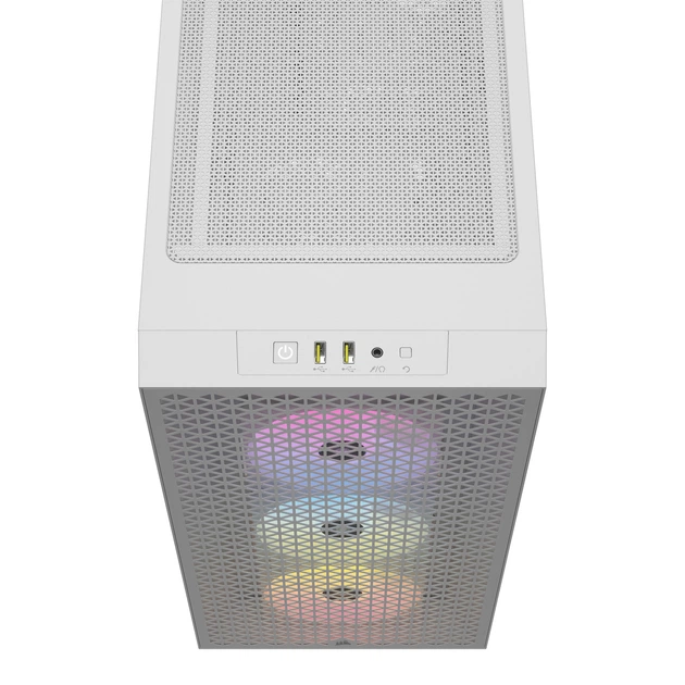 Корпус Corsair 3000D RGB AirFlow Tempered Glass White (CC-9011256-WW) - зображення 6