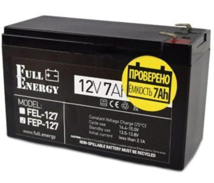 Аккумулятор 12В 7 Ач для ИБП Full Energy FEP-127 – фото, отзывы ...