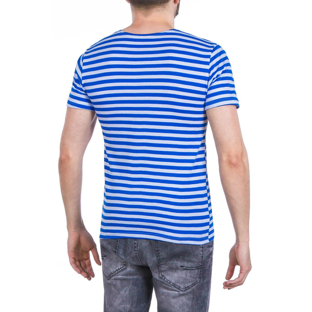 Тельняшка-футболка вязаная (голубая полоса, десантная) 48 - изображение 2
