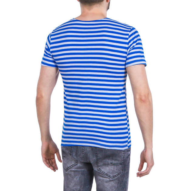 Тельняшка-футболка вязаная (голубая полоса, десантная) 58 - изображение 2