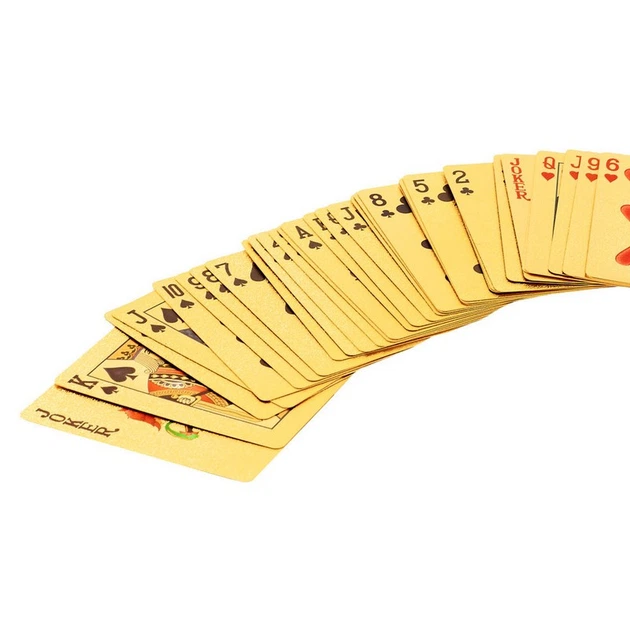 Гральні покерні пластикові SP-Sport Gold Poker Cards 4568 54 карти - зображення 2
