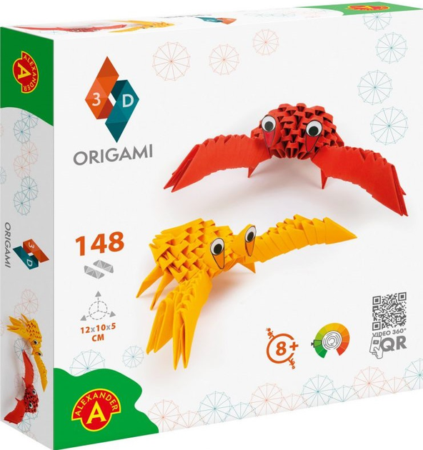 Набір аплікацій Alexander Origami 3D Crabs (5906018023442) - зображення 1