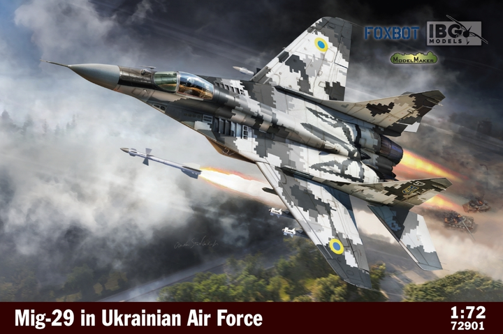 Model plastikowy IBG models Mig-29 in Ukrainian Air Force 1/72 (5907747902077) - obraz 1