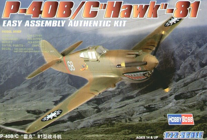 Model plastikowy Hobby Boss P-40B/C Hawk- 81 (6939319202093) - obraz 1